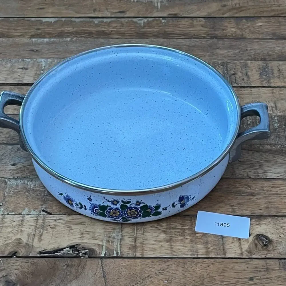Vtg Fissler Asta Enamelware Pan Skillet Dish 8.5